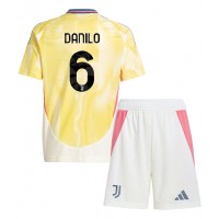 Camisa de Futebol Juventus Danilo Luiz #6 Equipamento Secundário Infantil 2024-25 Manga Curta (+ Calças curtas)